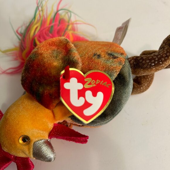 2000 TY Beanie babies Zodiak “Rooster” - Picture 6 of 7